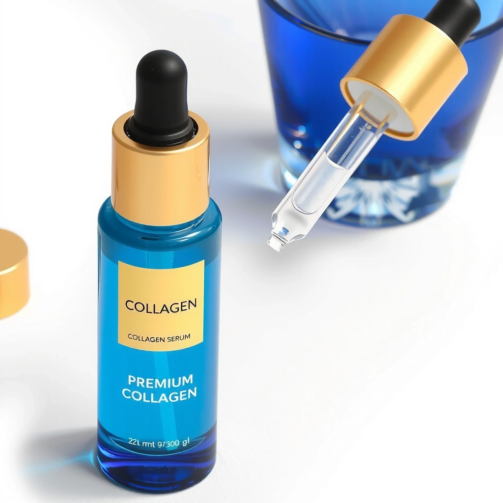 Marine collagen booster serum with dropper applicator